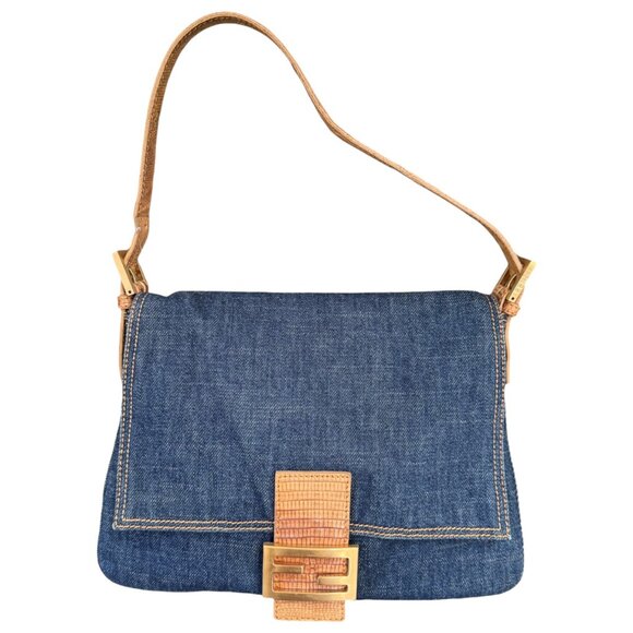 Fendi Denim Mama Baguette - Picture 1 of 8